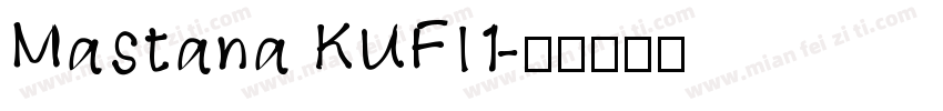 Mastana KUFI1字体转换